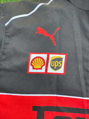Black ferrari Parachute Jacket printed