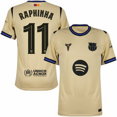 Nike Barcelona Away Raphinha 11 Shirt 2025-2026 (Champions League)