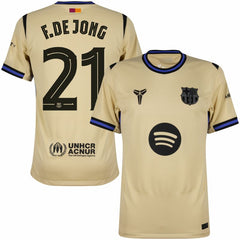Nike Barcelona Away F. De Jong 21 Shirt 2025-2026 (Champions League)