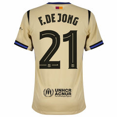 Nike Barcelona Away F. De Jong 21 Shirt 2025-2026 (Champions League)