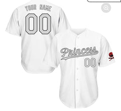 Customize princess baseball jersey