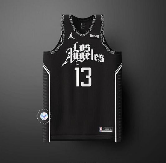 Los Angeles Black basketball jersey