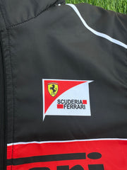 Black ferrari Parachute Jacket printed