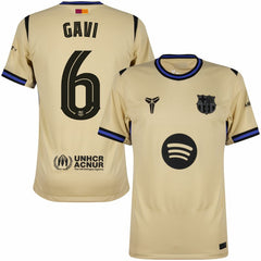 Nike Barcelona Away Gavi 6 Shirt 2025-2026 (Champions League)