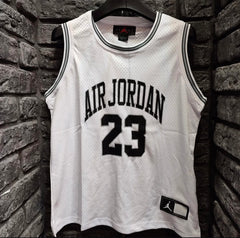 AirJordan 23 white basketball jersey