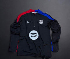 Barcelona away black Digital printing Football zipper