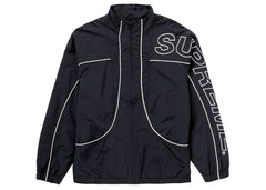Supreme Piping Track Jacket In Black