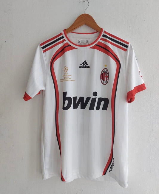 Customize AC Millan white retro jersey