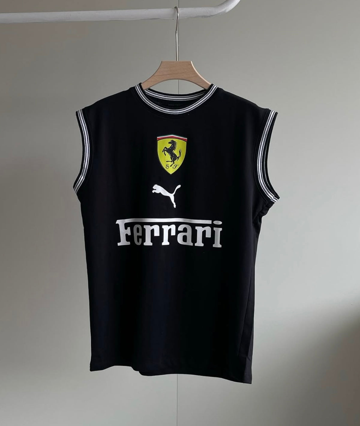 Ferrari black sleeveless shirt
