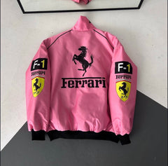 F1 Pink Ferrari Jacket
