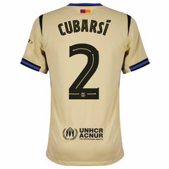Nike Barcelona Away Cubarsí 2 Shirt 2025-2026 (Champions League)