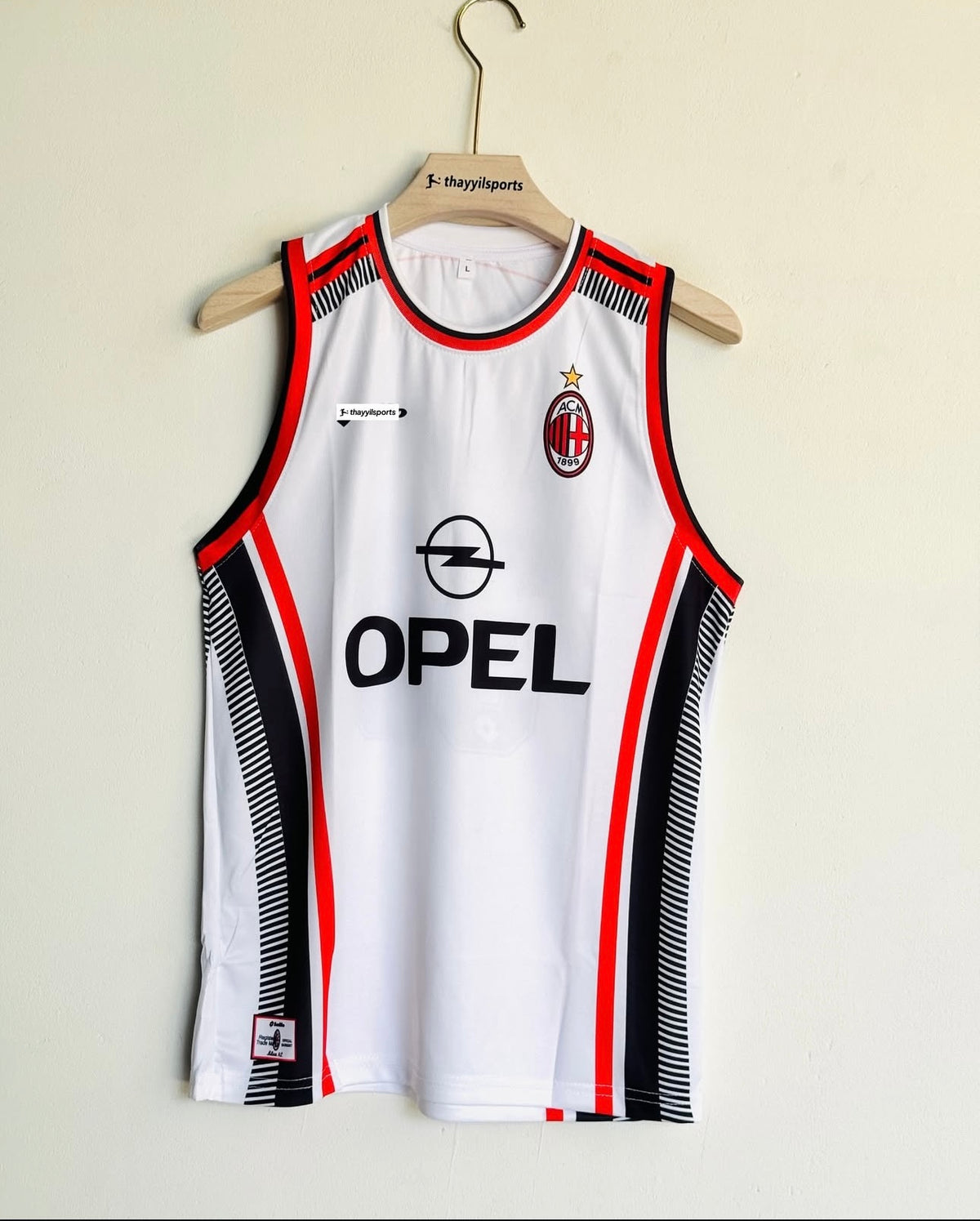 Ac millan white FC vest jersey