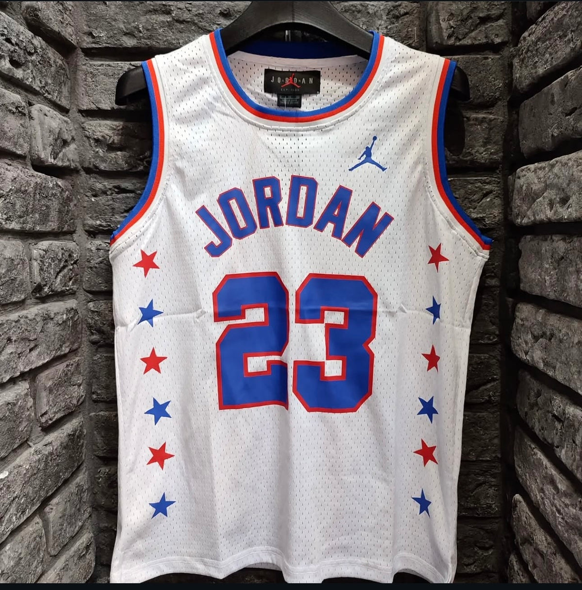 Jordan 23 white basketball jersey