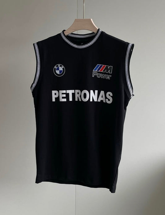 BMW black sleeveless shirt