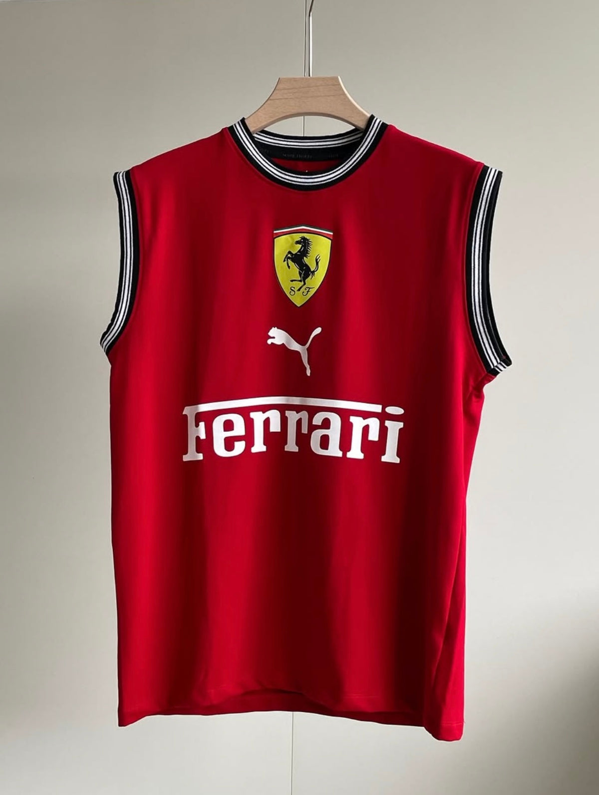 Ferrari red sleeveless shirt