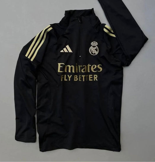 Real Madrid Golden stripes  Football Zipper