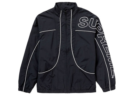 Supreme Piping Track Jacket In Black