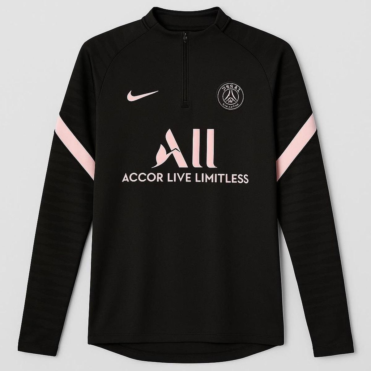 PSG black printed zipper