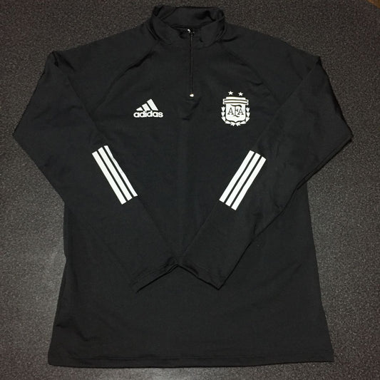 Argentina black zipper white stripes